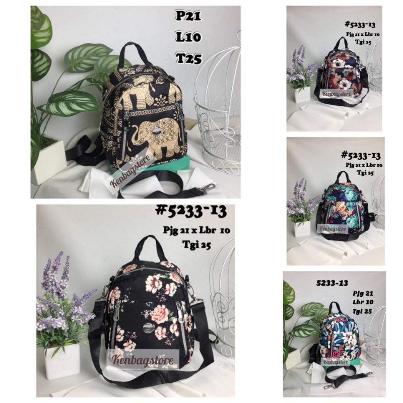 Tas Jielshi Gajah Thailand Tas ransel wanita punggung backpack 2in1 Chibao 5233 - 13 asli import mur