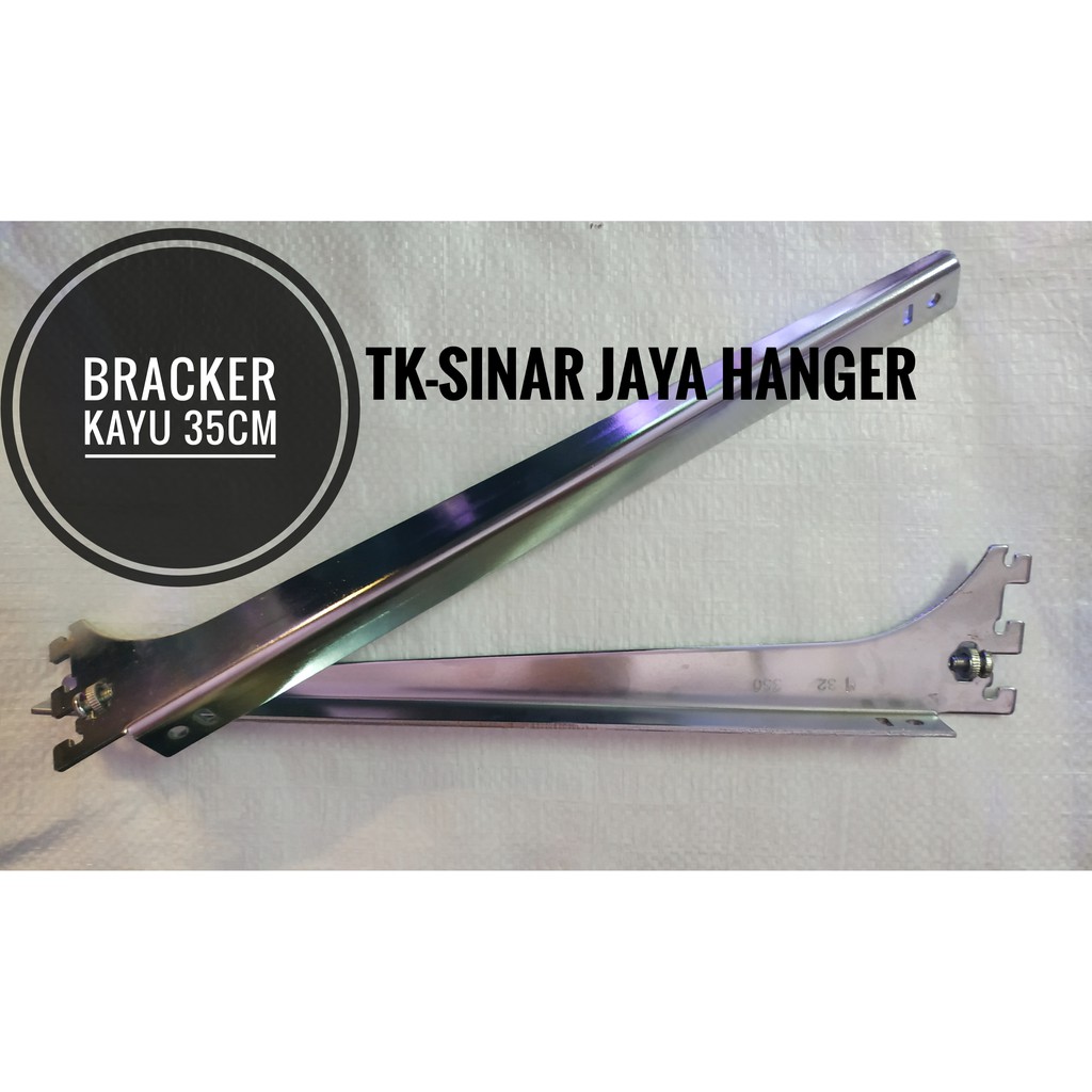 BRACKET KAYU 35CM - AMBALAN - DISPLAY - SIKU - PENYANGGA - RAK BRAKET