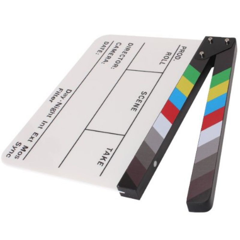 

Profesional Clapper Board Colorful Acrylic - TS-3EL - Black