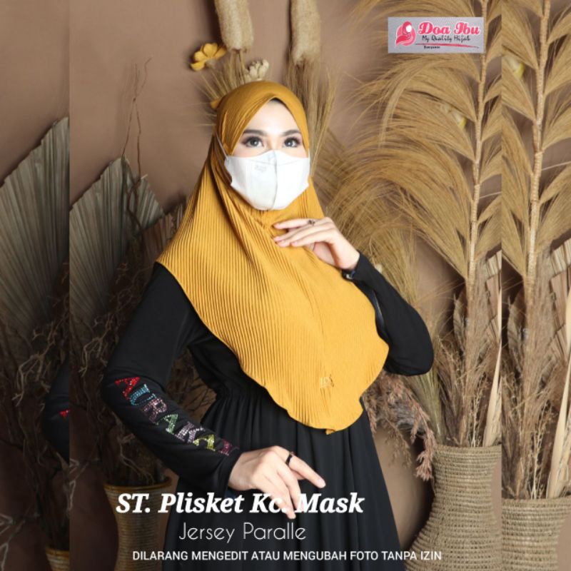 452 HIJAB SIRIA DOA IBU PLISKET TALI KONEKTOR MASKER/JILBAB DOI JERSEY VARALE TALI/HIJAB BERGO MARYA