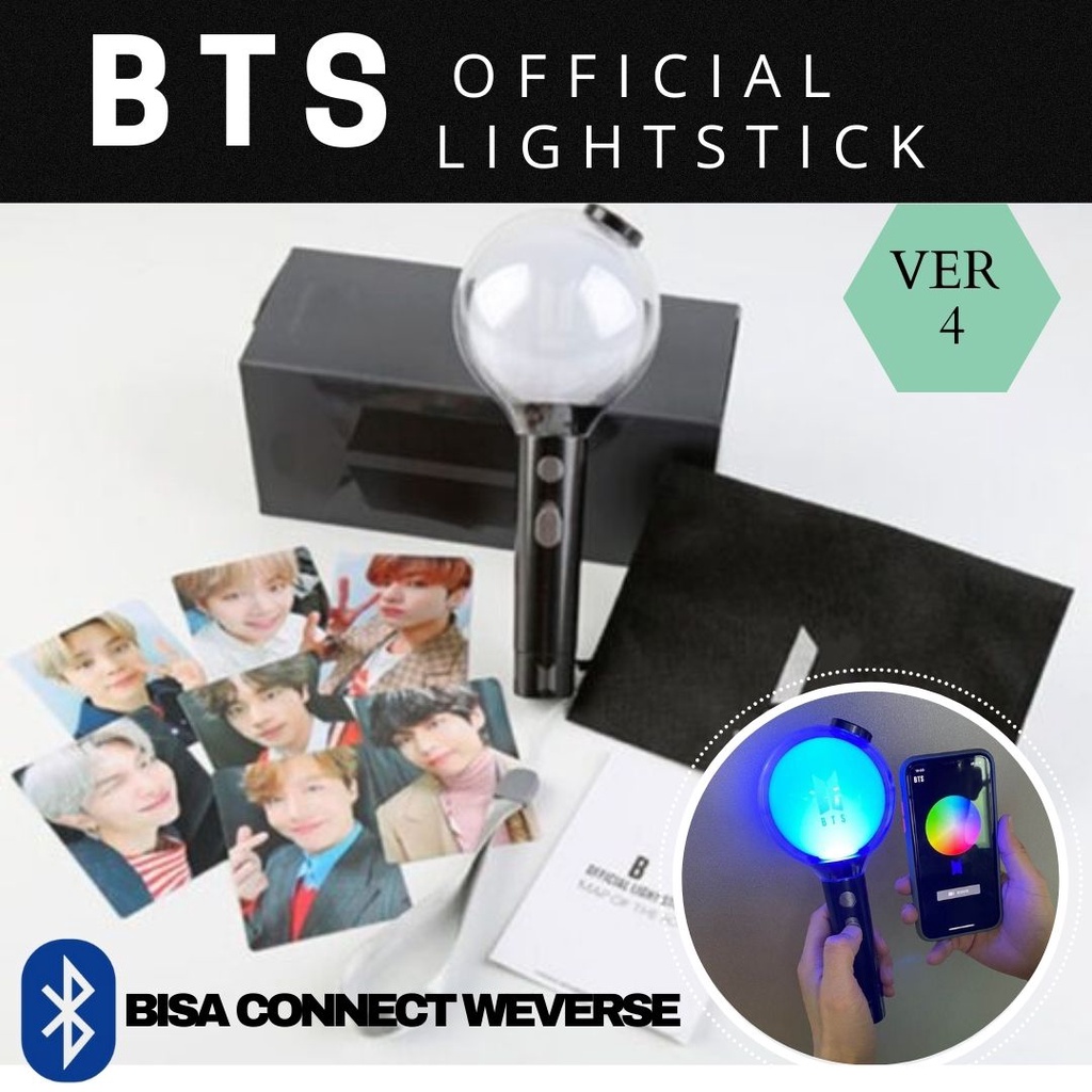 LIGHTSTICK BTS ARMY BOMB VERSION 3 / LIGHTSTICK BTS VER 4 UNOFFICIAL / FANLIGHT BTS CONCERT LIGHT