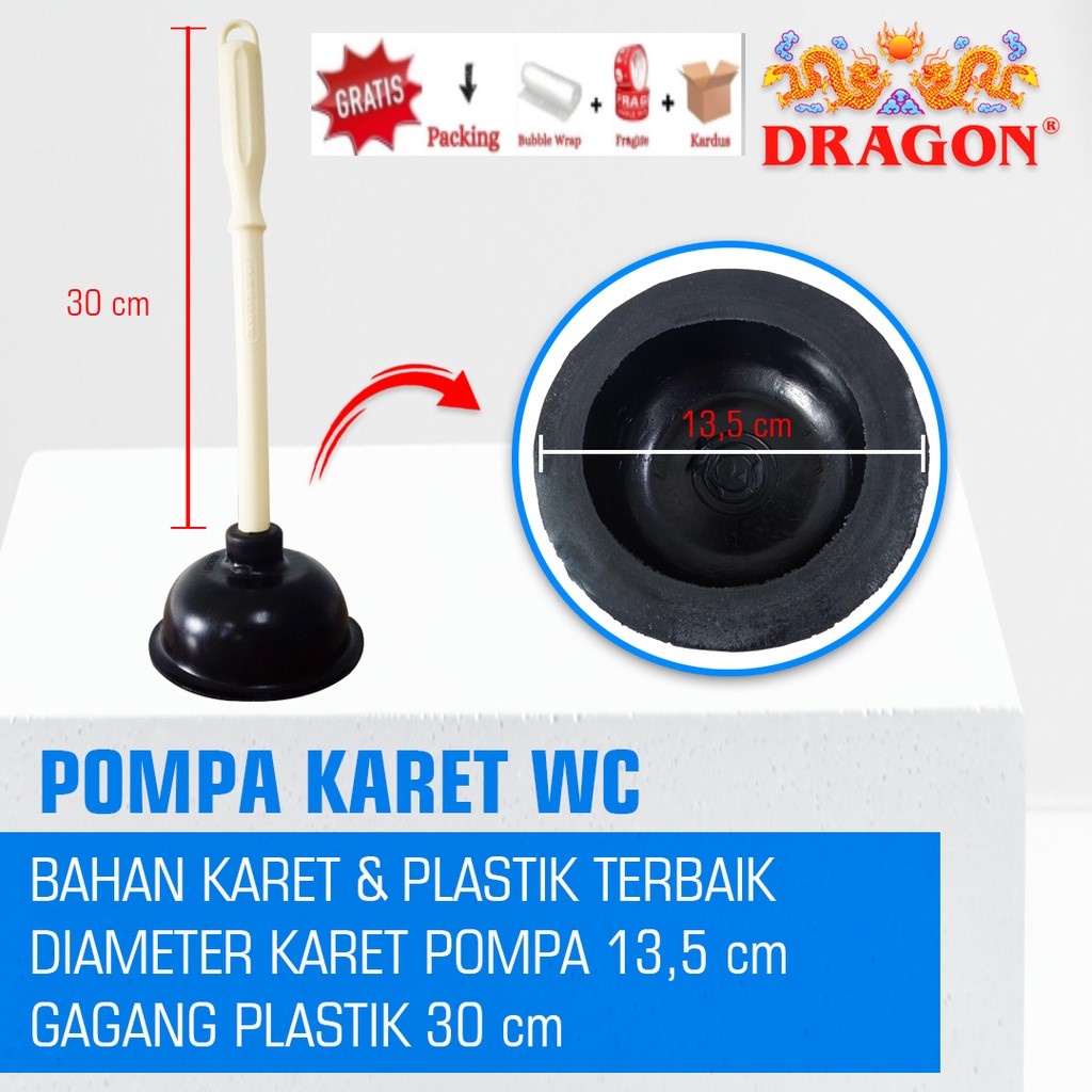 Alat pompa sedot wc / vacum saluran mampet Dragon