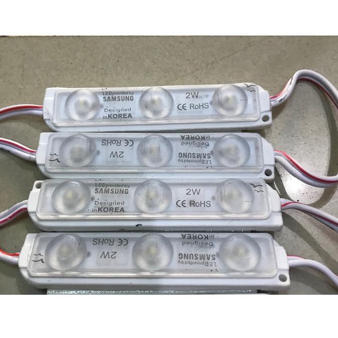 Terbaik Lampu LED Samsung / LED Modul 2W 12V Strip 3 Mata