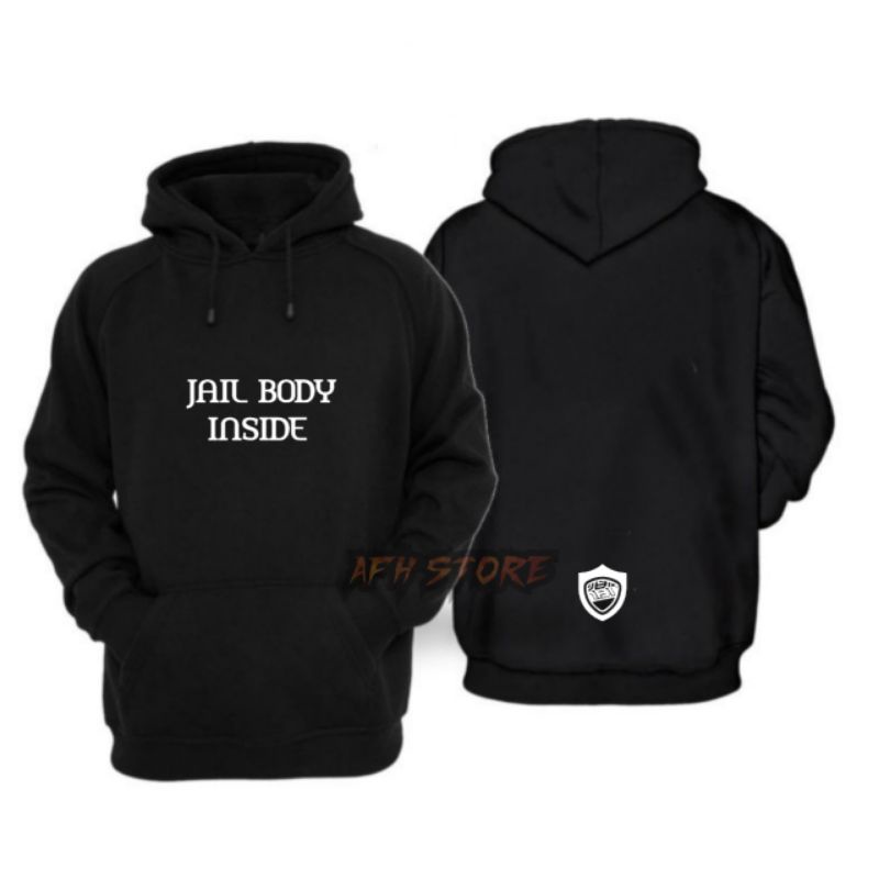 JAKET HOODIE DISTRO METAL JAIL BODY INSIDE / JAILBODY INSIDE LOGO PREMIUM