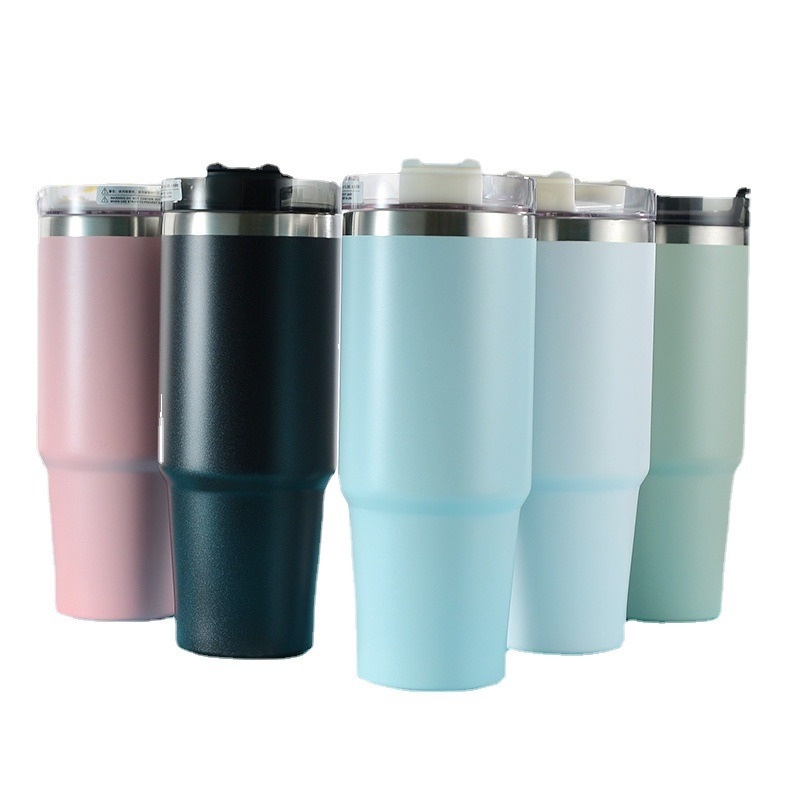 ELFYDO - BTL006 Botol Minum Tumblr Termos Sedotan Aluminium Tahan Panas Dingin Drinking Bottle