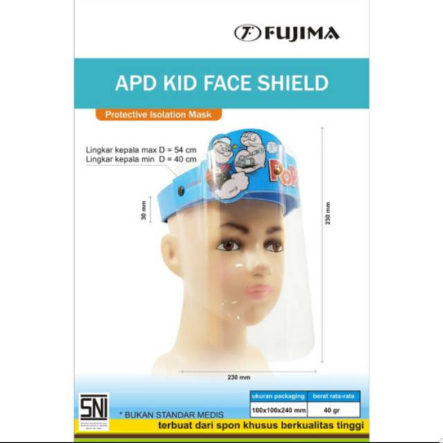 GROSIR MURAH cuman Rp6.000 |APD faceshiled kid | masker mika pelindung wajah / muka anak