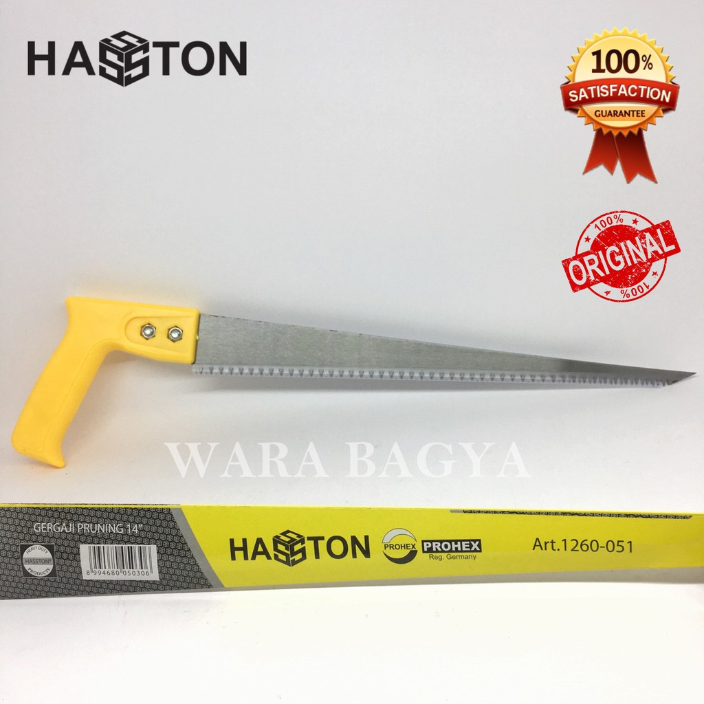 Gergaji Kayu Triplek Lancip Pruning 14" Hasston Haston Prohex Germany Art.1260-051 Original
