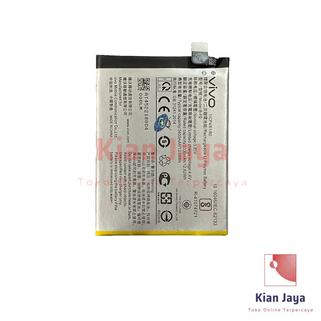 Baterai Original Vivo V11 Pro / B-F0 Batre Batrai Battery Hp BF0 100% Ori