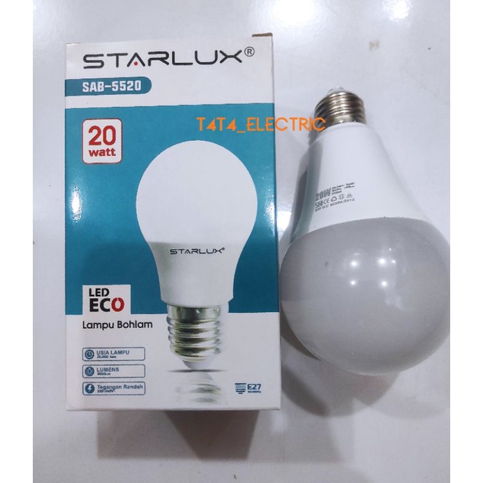 Jual LAMPU LED 20 WATT ECO STARLUX GARANSI 1 TAHUN, SNI | Shopee Indonesia