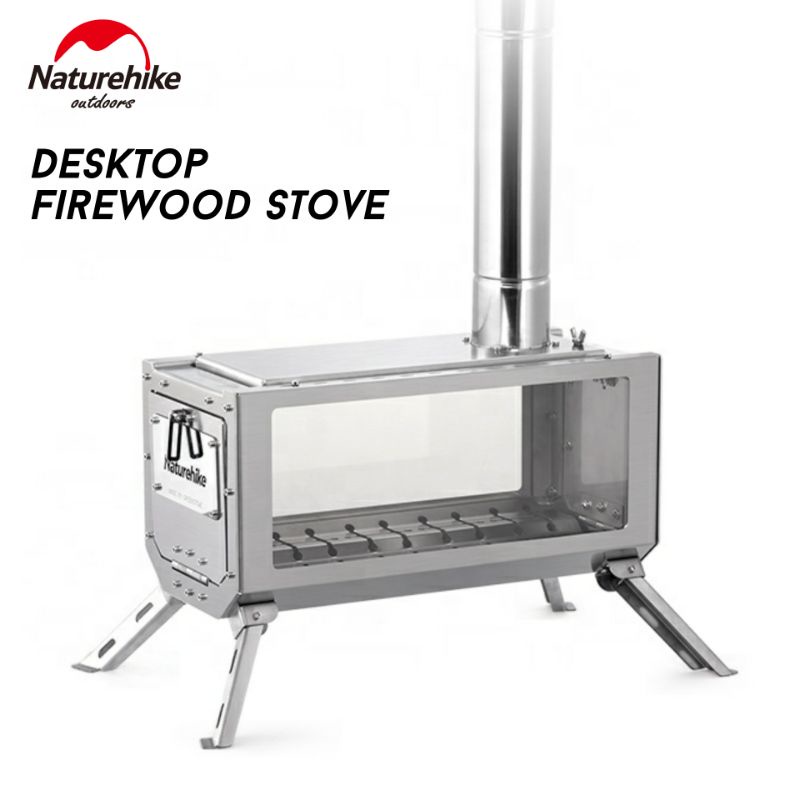KOMPOR TUNGKU STAINLESS STEEL NATUREHIKE NH21SK004 DESKTOP FIREWOOD STOVE ULTRALIGHT OUTDOOR BURNER 