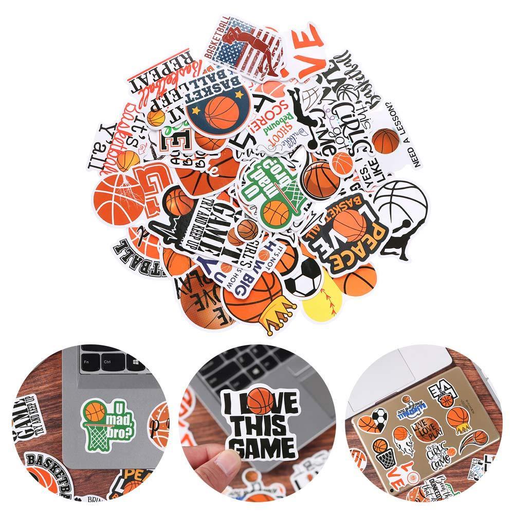 Nanas 50Pcs /set Stiker Basket Warna-Warni Notebook Gitar Scrapbooking Ornamen Graffiti