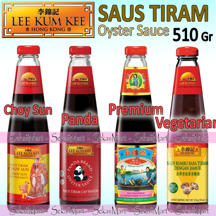 

Siap Kirim Lee Kum Kee Saus Tiram Panda / Premium / Choy Sun / Vegetarian 510 Gr - Choy Sun 510G