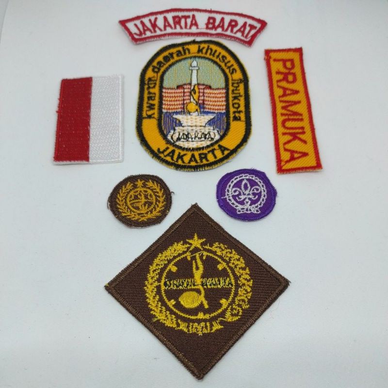 BET LOGO BORDIR PRAMUKA 1 SET JAKARTA ID