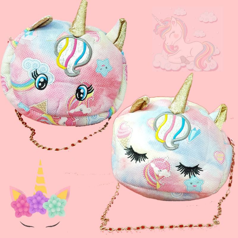 Tas Selempang Tas Pinggang Anak Unicorn Slingbag Anak Unicorn