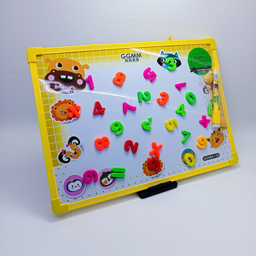 [WS] GGMM -138 Papan Tulis Mainan Edukasi Magnet Abc &amp; Angka Whiteboard