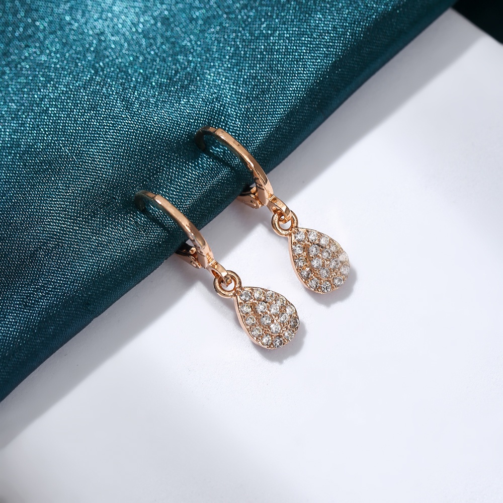 Anting Korea Titanium Anti Karat Lapis Emas Aksesoris Pesta Anting Tusuk Perhiasan Wanita Murah  D143