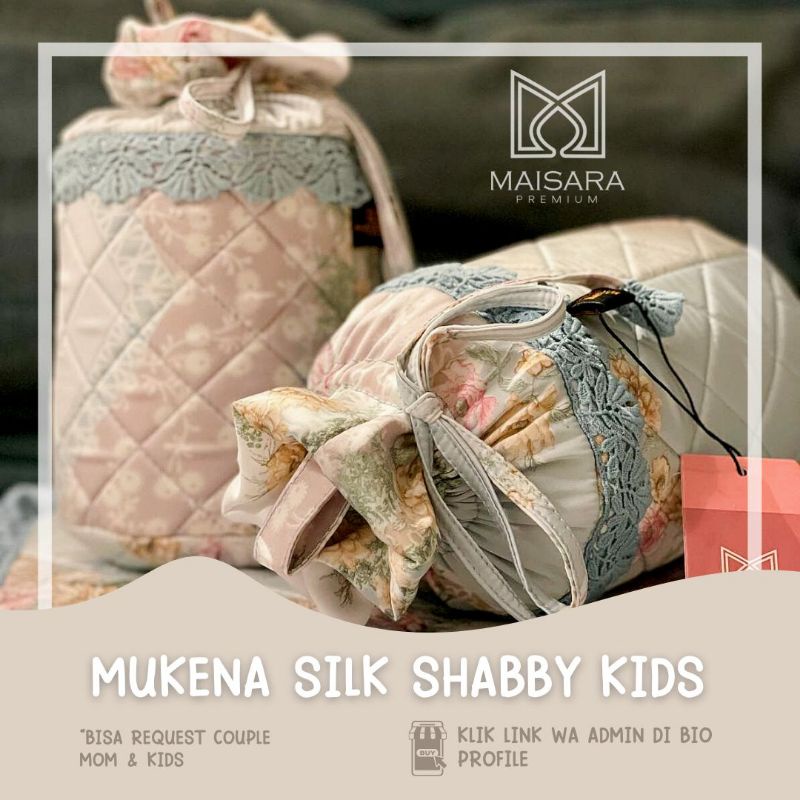 TERGEMES!! Mukena Anak Silk  Maisara Premium-7