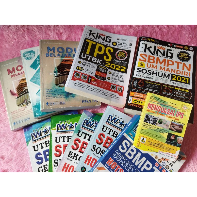 Buku SBMPTN Saintek dan Soshum (Wangsit, The King, SKS Kuning, NF)