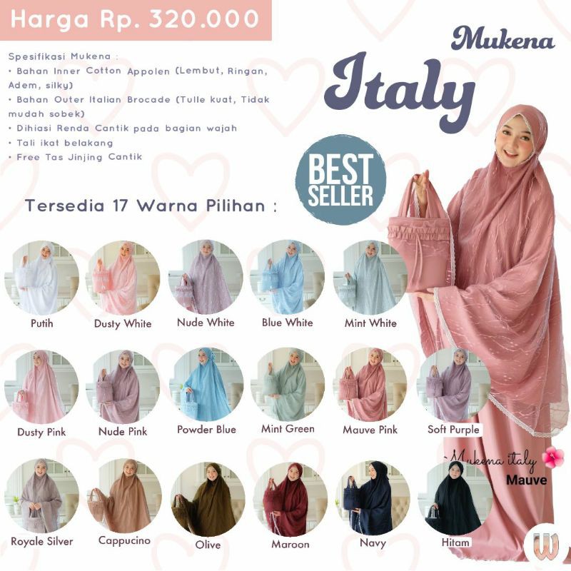 MUKENA ITALY DALANOVA ORIGINAL