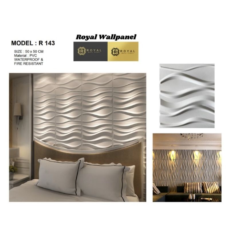 HARGA PROMO Wallpanel PVC 3D ROYAL WALLPANEL-R 143