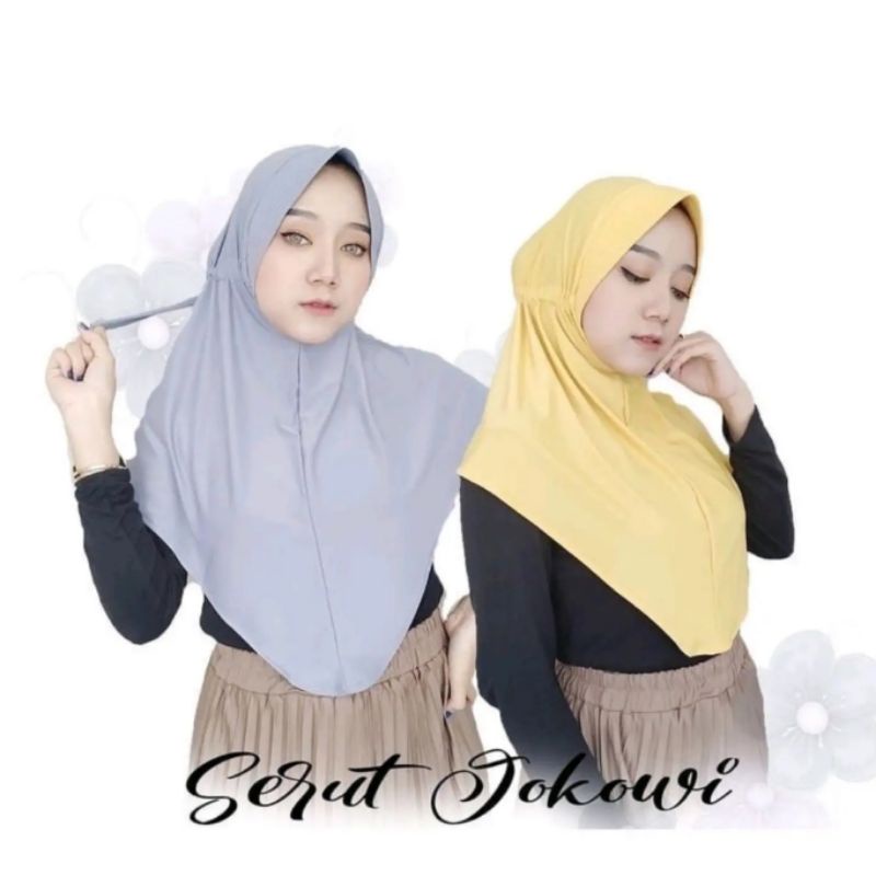 BISA COD / SERUT JOKOWI /JILBAB SERUT JOKOWI / JILBAB SERUT / JILBAB SERUT POLOS / JILBAB SERUT JERS