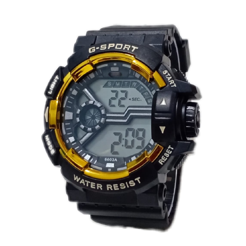 Jam Tangan Pria Sporty Digital S-Sports Strap Rubber SS007