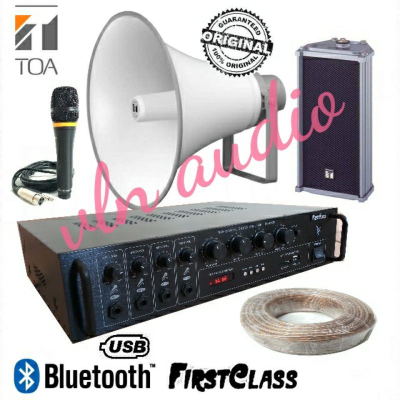 PAKET SOUND MASJID INSTALASI 1 TOA HORN SPEAKER DAN 1 SPEAKER DALAM TOA
