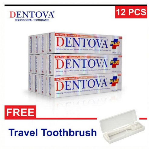 Pasta Gigi Dentova Plus 80 gram (Lusin/12 pcs ORIGINAL