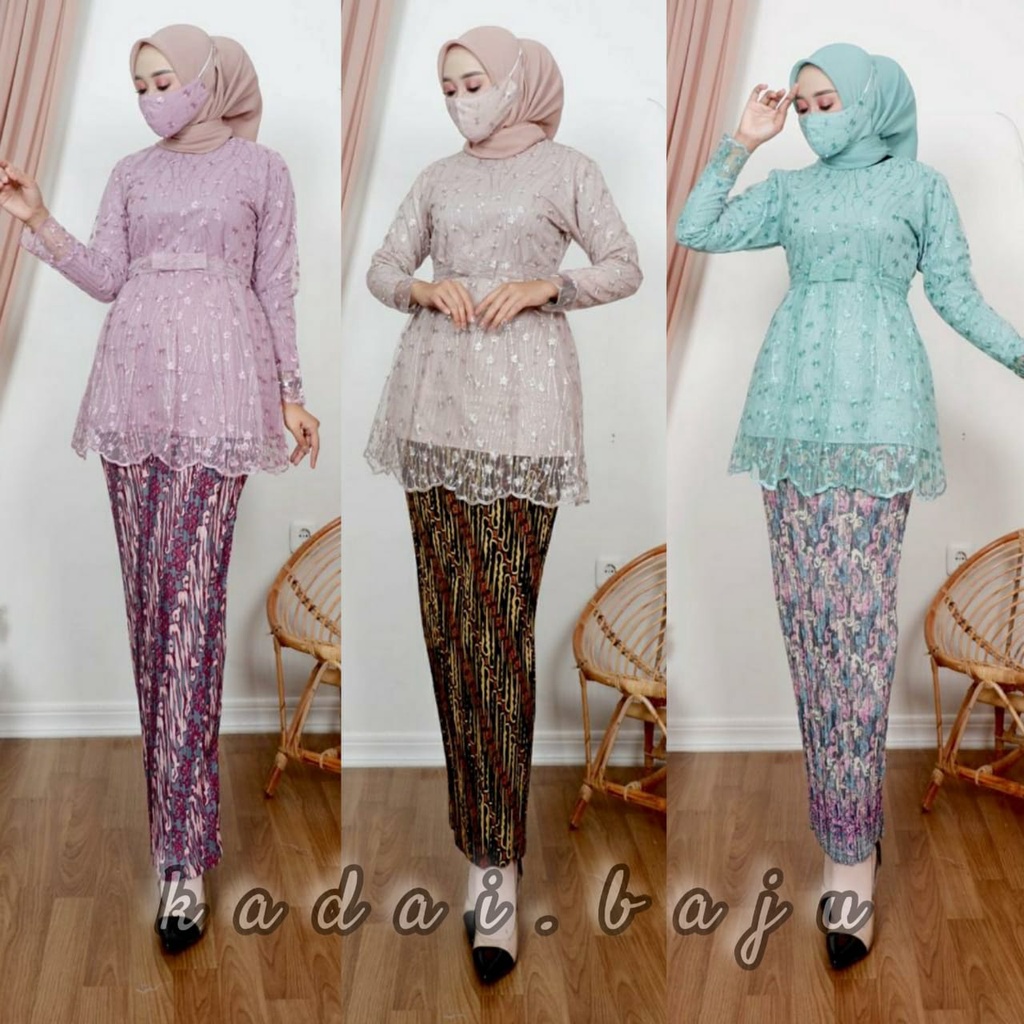 SET BLOUSE ICA CANTIKA / KEBAYA MODERN / OUTFIT ATASAN BRUKAT WANITA KEKINIAN / NJ