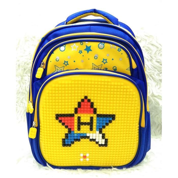 Tas Ransel Anak Laki-Laki Dic 423 Cbr Six Original - Sobat Mode OK258  Lego Sd Kuning Biru