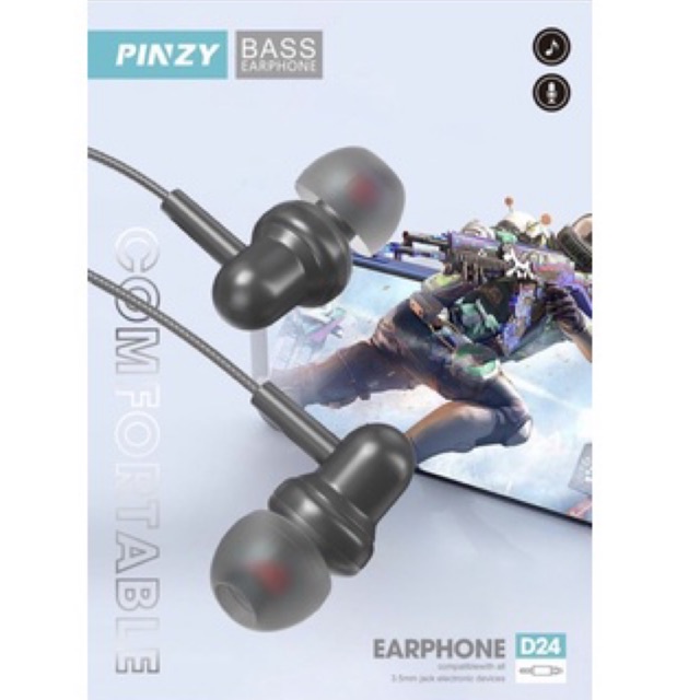 Headset - Headset PINZY D24 - Earphone PINZY D24 Universal Jack 3.5mm