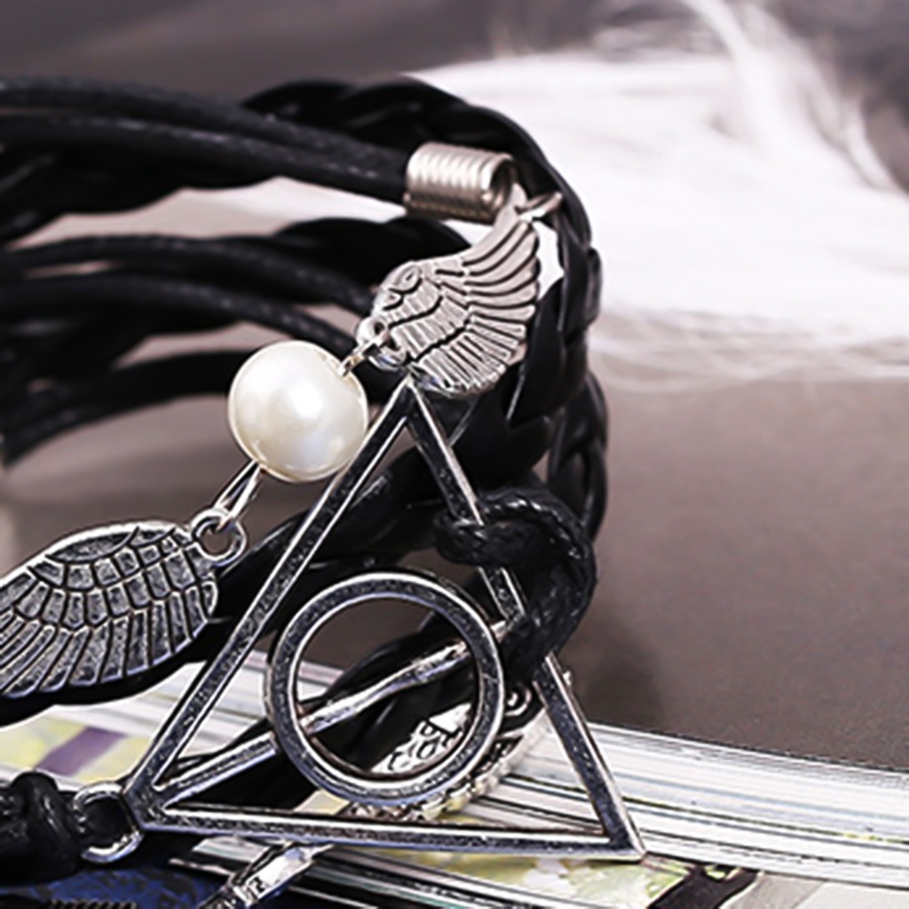 Hu Hu Hu Hu Hu Alat Bantu Pasang Kacamata♡ Gelang Multilayer Bahan Kulit Imitasi Dan Alloy Untuk Pesta