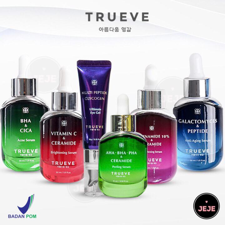 TRUEVE Serum | Toner | Gentle Cleanser | Eye Gel | Actglo Collagen