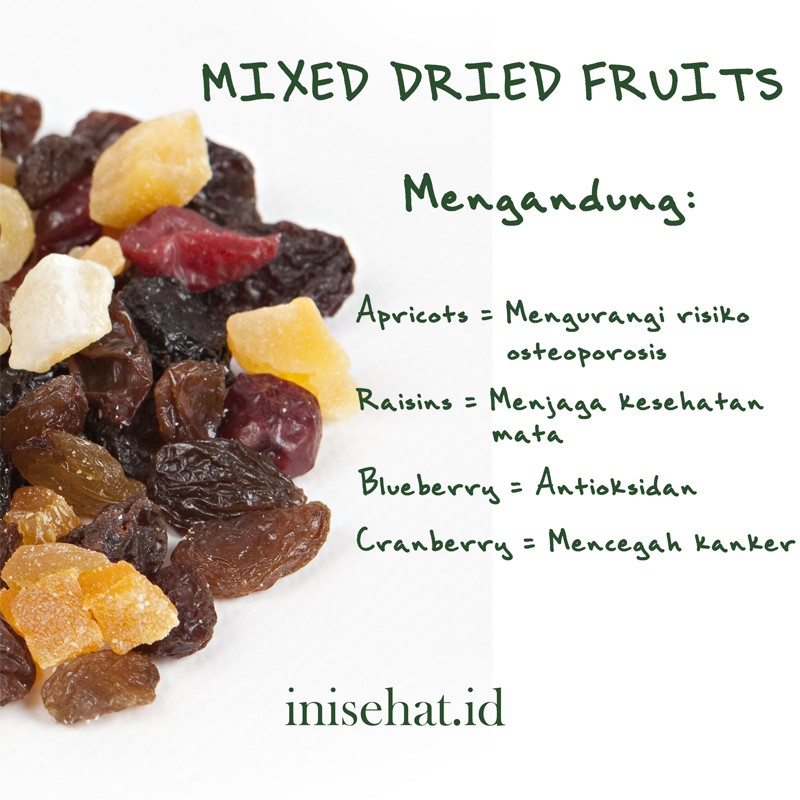 

Cemilan Buah Kering 200gr / Dried Fruit / Mix Dried Fruit