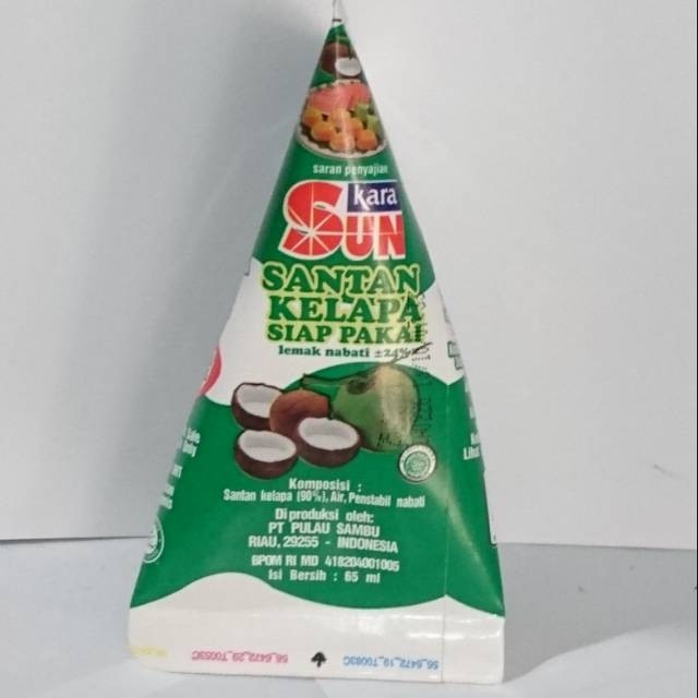 

SUN kara santan kelapa siap pakai 65 ml