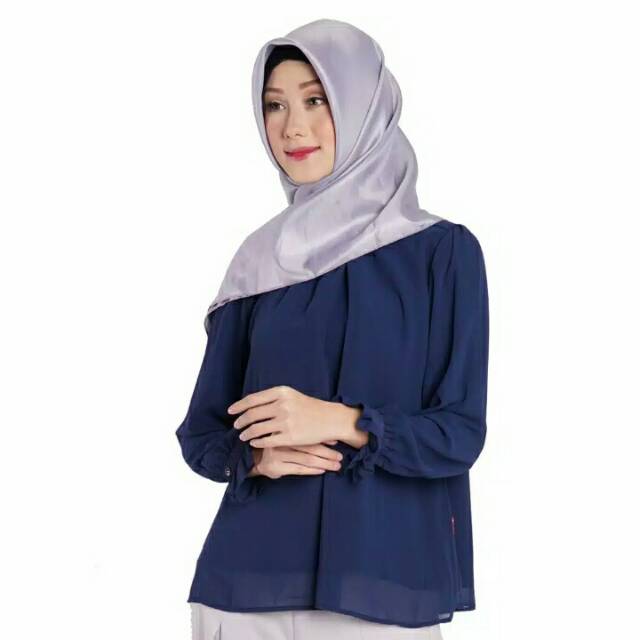 SALE MERK DAUKY BLOUSE ATASAN NAVY