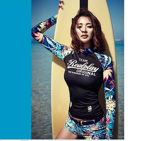 Baju Renang Wanita Lengan Panjang Rashguards Woman Swimming Surf Beach Suit Pakaian Pantai UV Proof Baju renang dewasa baju renang cewek baju renang satu set baju renang dewasa pakaian renag baju berenang/baju renang wanita murah/renang