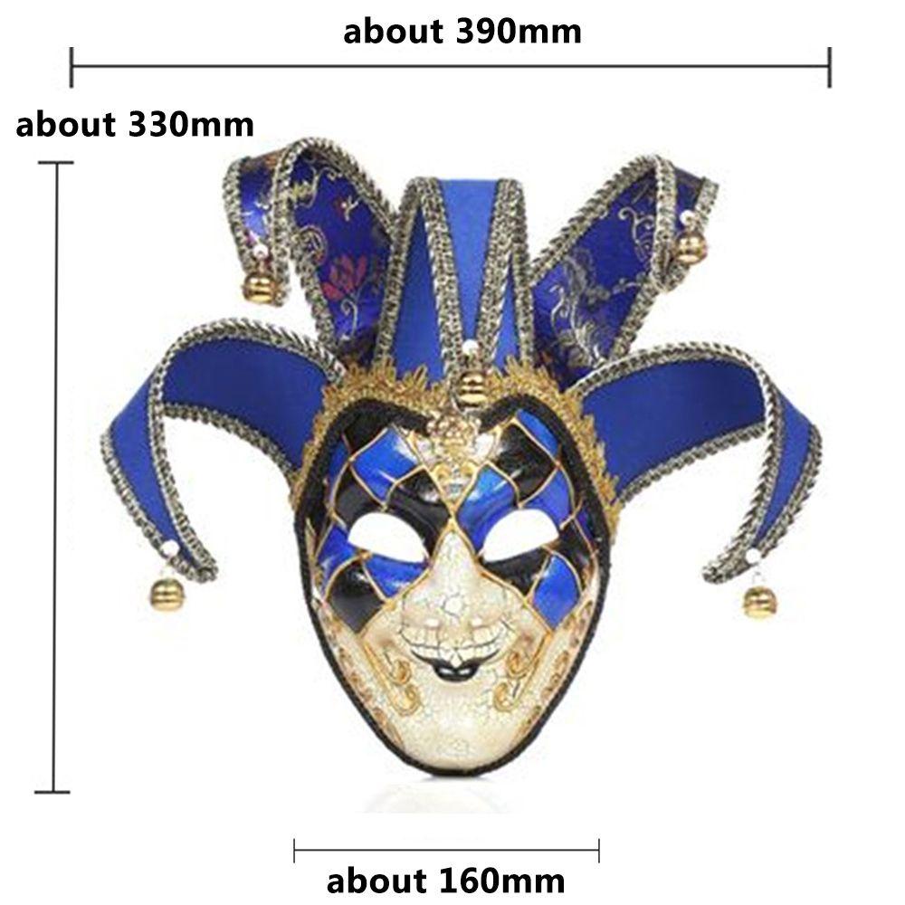 R-bunga Halloween Pesta Dicat Pertunjukan Cosplay Perlindungancarnivalitaly Venice Handmade Lukisan Retak Topeng