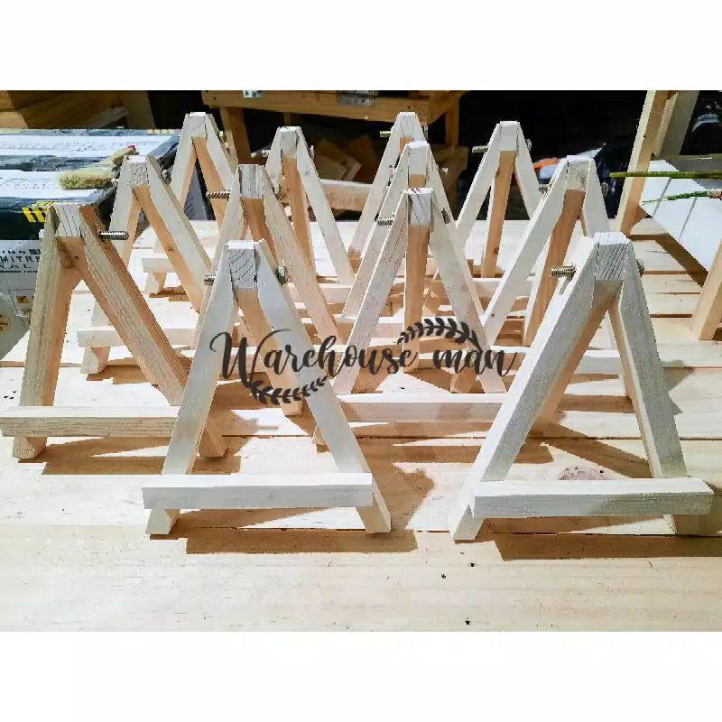 

mini easel stand tripod kayu wooden easel holder mini 15 cm sandaran hp