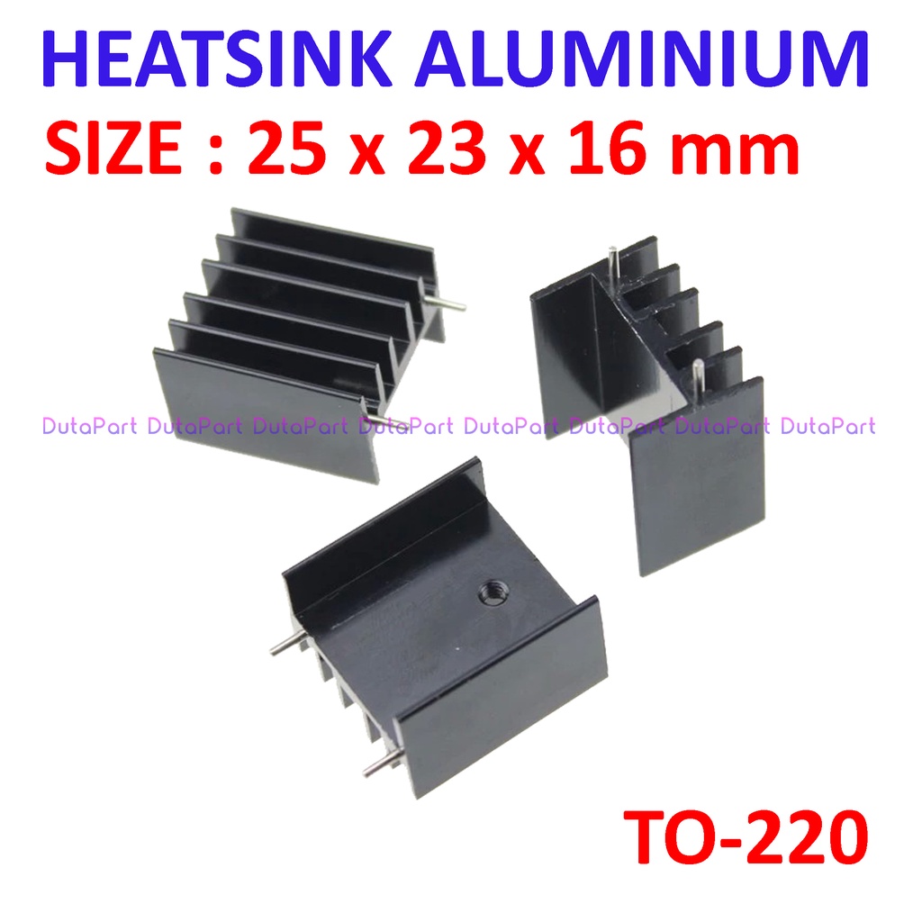 Heatsink Aluminium Pendingin 25x23x16mm TO-220 TO220 Heat Sink IC Transistor 7805