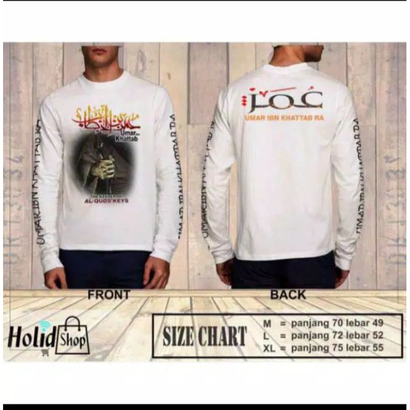 Kaos Muslim Umar Bin Khattab Kaos Muslim Haraju Lengan Panjang