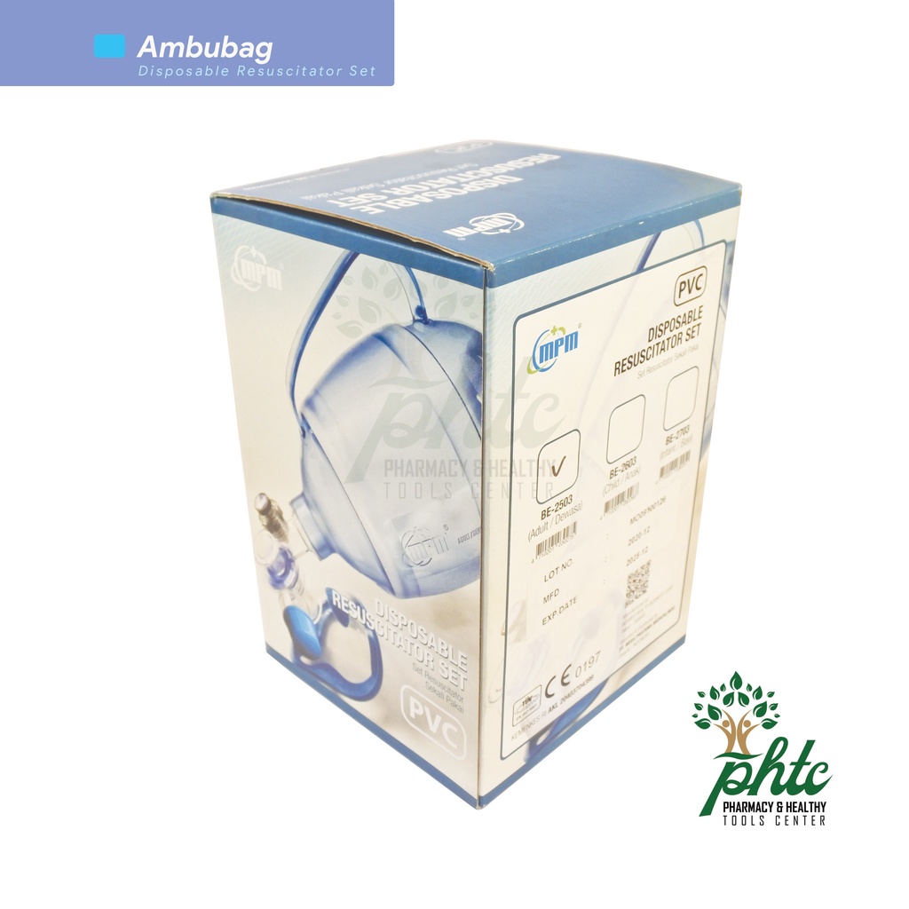 MPM Amubag l Set Resuscitator Sekali Pakai - Disposable Resuscitator Set