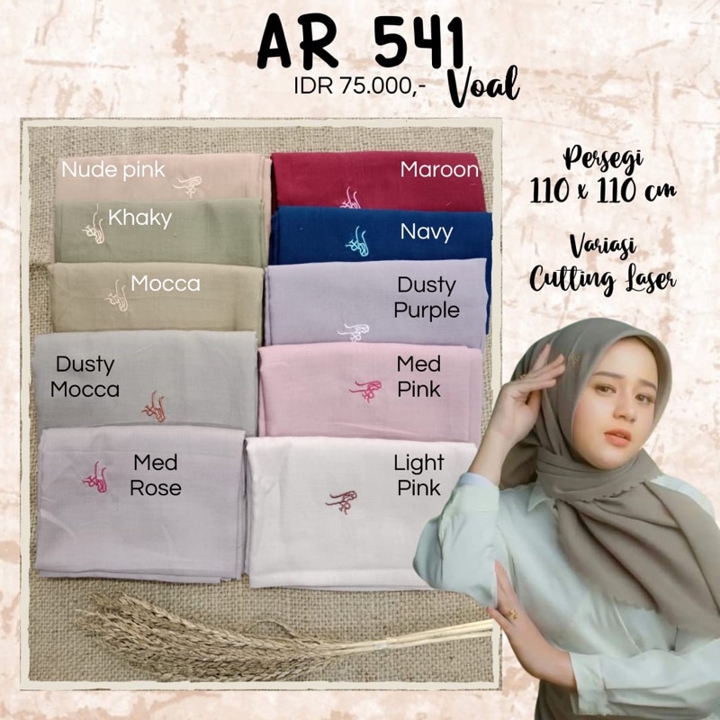 Kerudung Jilbab Segiempat Arrafi AR 541