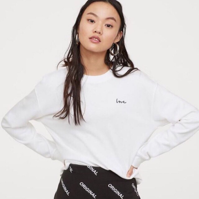 h&m love sweatshirt