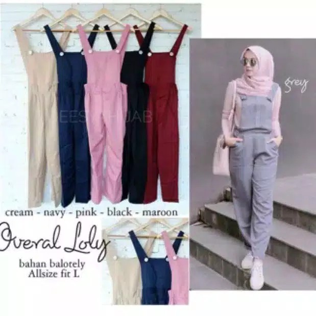 OVERALL LOLY / CELANA TEMI KODOK / JUMSUIT AKAZA