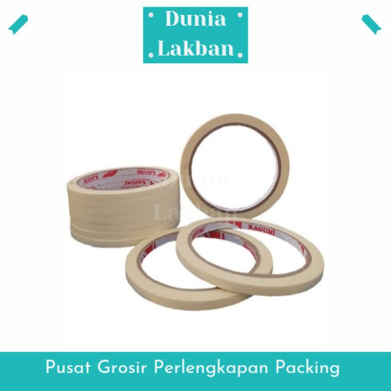 

MASKING TAPE 6MM X 21 METER LAKBAN KERTAS