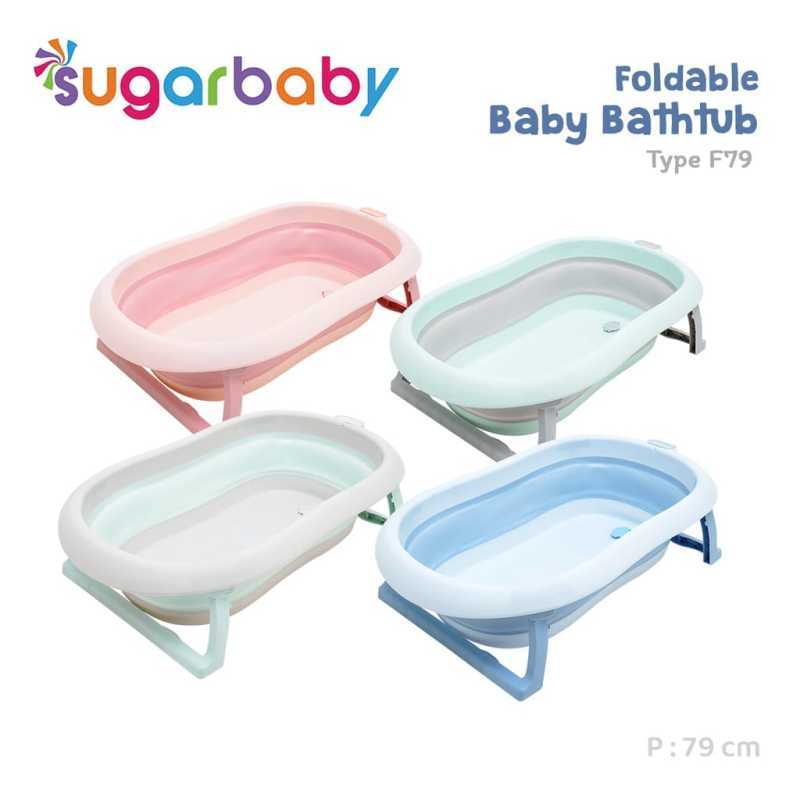 Sugar Baby Foldable Baby Bathtub with Heat Sensor F79 | Sugarbaby Bak Mandi Bayi Lipat Dengan Sensor Panas