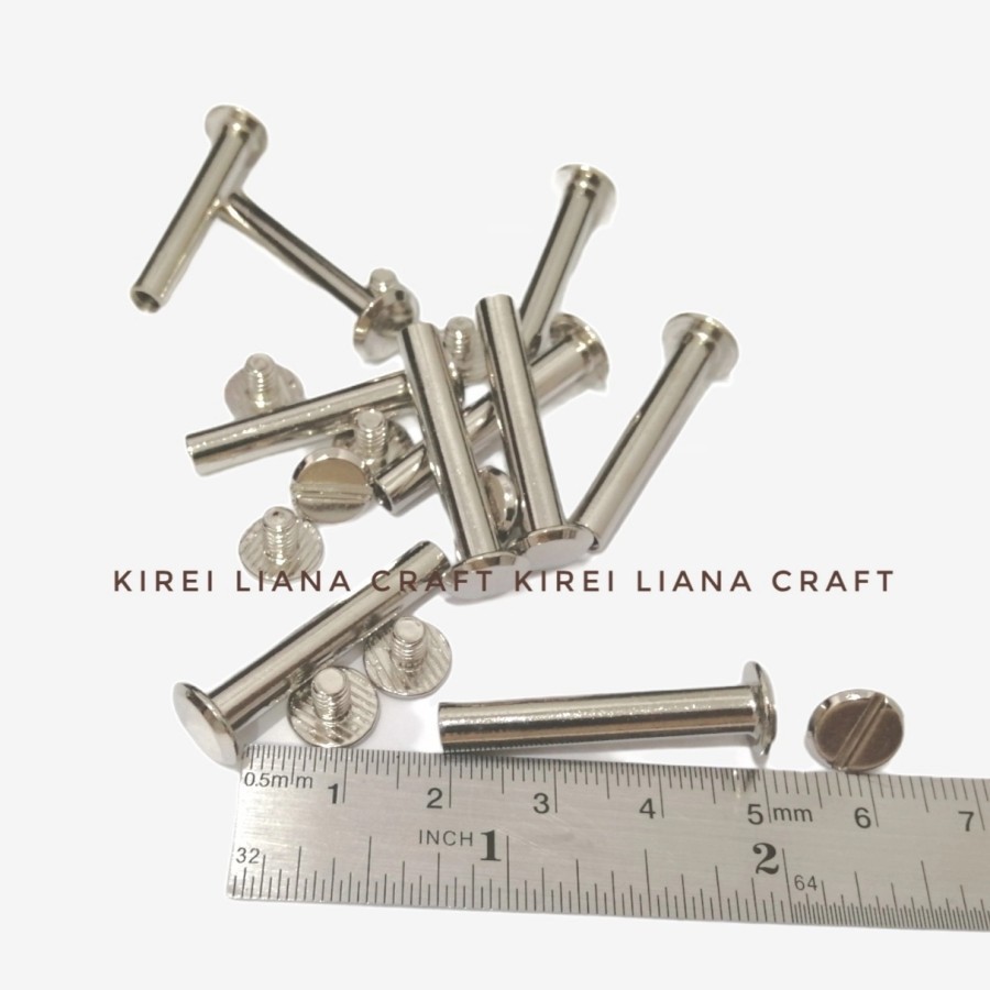 Baut Skrup Screw Paku Rivet 30mm x10 mm NIKEL - Baut Agenda