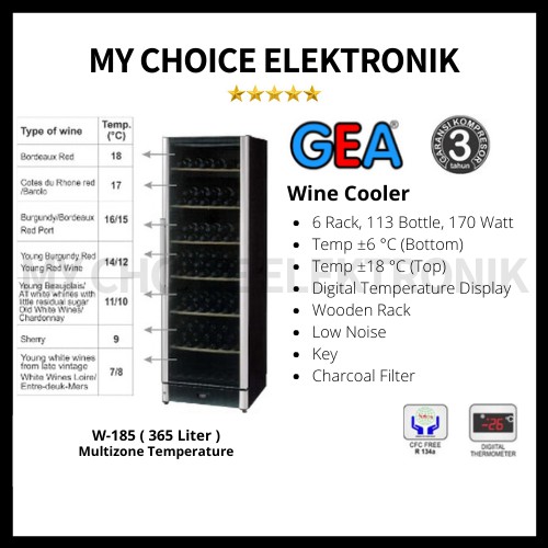 GEA Wine Cooler W-185