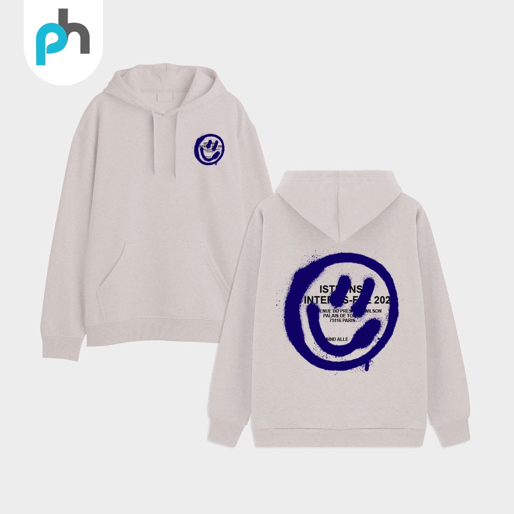 PABRIKHOODIE - HOODIE JUMPER SMILE M -XXL {PRIA &amp; WANITA)